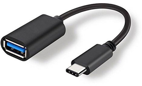 USB 3.1 Typ-C OTG passend für Samsung Galaxy S26 S25 S24 S23 Ultra 5G FE A07 A17 A37 A57 A06 A16 A26 A36 A56 A55 A35 A15 A54 A34 A14 A53 USB-A Adapter Kabel USB-Buchse Stecker Converter TypeC Schwarz