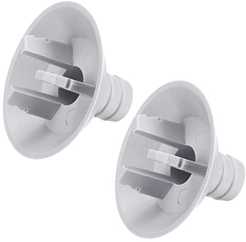 sourcing map Air Conditioner Drain Hose Connector 25mm Tube Straight Fitting Replacement Part Accessories for Mini-Split Window AC, Grey Pack of 2