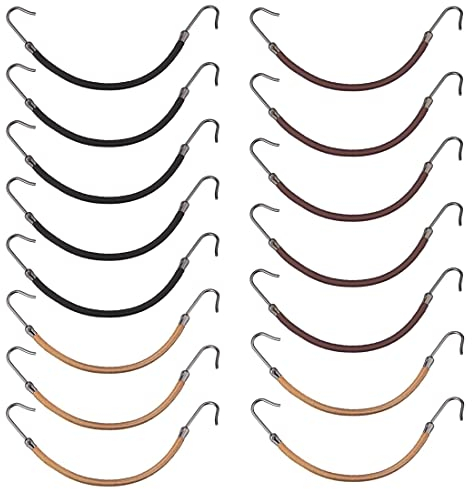 REQAG 15 Stücke Pferdeschwänze Haken Gummiband Haarhaken Pferdeschwanz Halter mit Haken Elastisch Haar Styling Gummibänder für Frauen Haarstyling