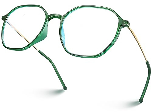 VISOONE Lightweight TR90 Blue Light Blocking Glasses Frame with Anti Glare Eye Protection for Women and Men RANE