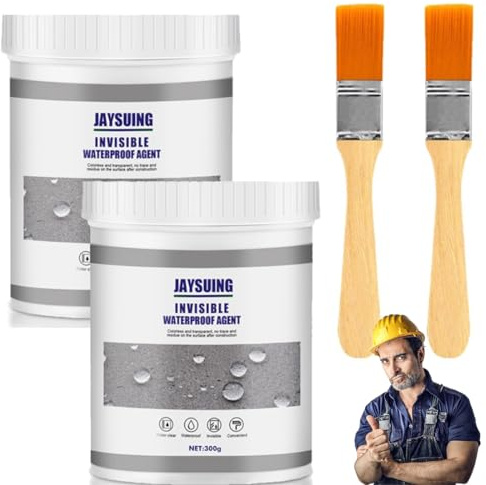 HONGECB 600g Transparenter Wasserdichter Beschichtungsmittel, Wasserdichtes Anti-Leck Mittel, Wasserdichter Isolier-Dichtstoff-Emulsion, Invisible Waterproof Agent, für den Innen- und Außenbereich