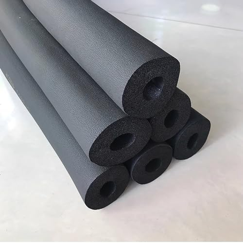6 pcs Rohrisolierung,Schwarze Frostschutzrohrisolierung Innendurchmesser,Frostsicher Wärmeisolierung Rohr,Flexible Rohrisolierung,Für Bewässerungskopf für Winter,Industrie. ( Size : 60MM*40MM*2M )