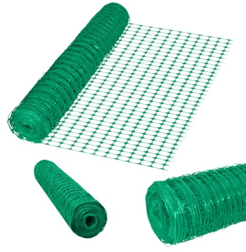 NAIZY Nätstängsel 100 cm höjd PE-plast kaninnät, skärbart grönt musnät, stängsel nät, nätnät i olika längder, 30 m
