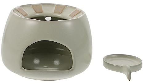 FUNOMOCYA Tea Warmer Candle Holder Teapot Heater Ceramic Tea Stove Holder Heat Dissipation Vent