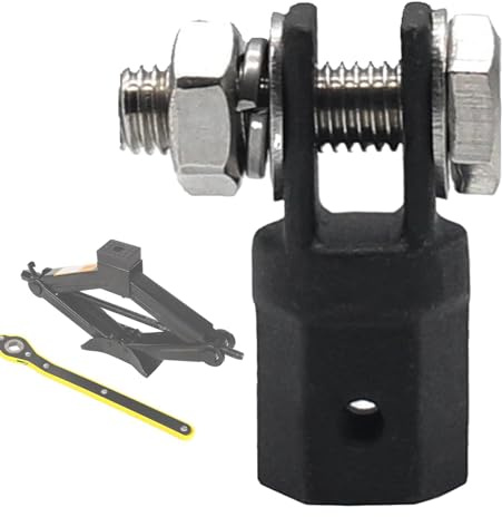 Scissor Jack Adapter,Scissor Jack Drill Adapter,1/2 Scissor Jack Socket Adapter for Wrench Tools - Durable and Portable 1/2 Wrench Tools, A Sockets