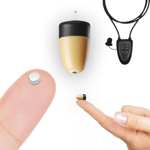 Pinganillosocultos Pinganillo Examenes Bluetooth Oculte - Écouteur Espion Invisible Sans Fil Copier Examen. (Mini + Micronano + V4, Noir avec Microphone)