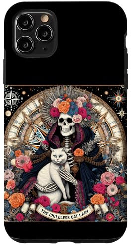 Carte de tarot sans enfant avec squelette Coque pour iPhone 11 Pro Max