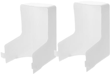 JEWEDECO 2pcs Range Hood Light Protector Kitchen Hood Lamps Cover Vent Replacement
