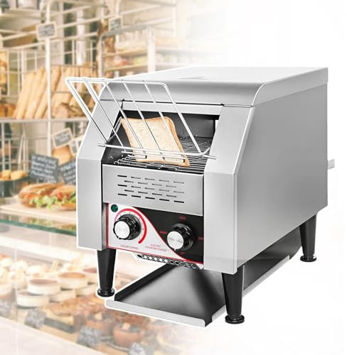 XSDAJSD Tostadora Comercial, Horno Tostador de Cinta transportadora, Horno Tostador de cajón, máquina tostadora Multiusos para Preparar Pan, Bagels y desayunos (150)