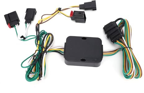 HEEPDD Kit de Faisceau de Câblage de Remorque à 4 Broches pour Grand Caravan 2008-2012, Câblage Grand Caravan, Accessoires d'installation de Prises Complets avec Faisceau de Remorquage à 4 Voies