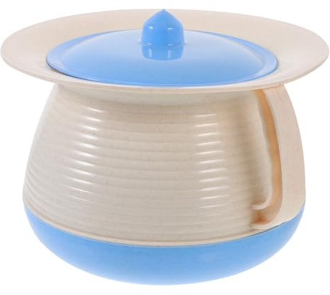 ibasenice Urinoir Portable Léger en Plastique Solide Couvercle pour Garçon et Filles et Personnes Âgées Pot de Chambre Stable et Compact pour Maison Camping et Déplacements