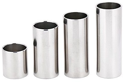 Guitar Slide, Bass Slide Guitar Tone Bar - Chromed Steel Glass Metal Accessory for Lap Steel Guitar
