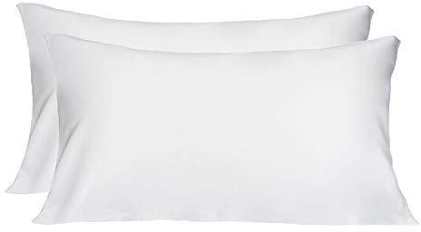 LULUSILK 19 Momme 100% Seide Kissenbezug Haar- und Hautpflege Kissenhülle knitterarm 2 Stücke 40x80cm Elfenbein