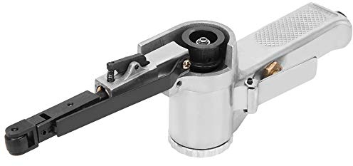LANTRO JS Druckluft Bandschleifer, Pneumatischer Polier Schleifschleifer für Schleifbänder 330 x 10 mm, Schleifmaschine für Holz, Metall, Stein, Gips, Keramikfliesen & Kunststoff