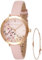 Ted Baker Women's Stainless Steel Quartz Leather Strap, Pink, 18 Casual Watch (Model: BKG0281009I), Pink, One Size, Ammy Hearts Leather Strap & Bracelet Gift Set