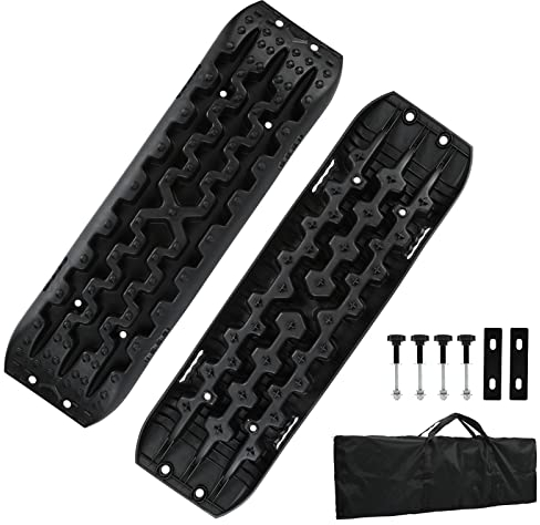 Ansobea, Aide au démarrage en Nylon avec sac de rangement - 10T - Plaques de sable pour voiture - 106 × 31 × 6cm