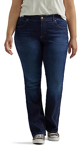 Lee Women's Size Ultra Lux Comfort with Flex Motion Bootcut Jean, Main Thrill, 20 Plus