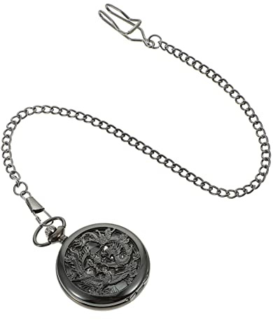 WOFASHPURET Taschenuhr aus Legierung und Edelstahl Vintage-hänge-taschenuhr mit Römischen Ziffern Klappbarer Mechanismus für Optimalen Zeitablauf Schöne Deko für Zuhause