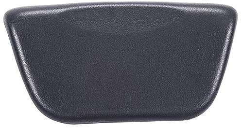 Oreillers de bain noirs pour baignoire, oreiller de salle de bain, oreillers de bain spa, coussin de baignoire en cuir PU étanche pour le cou de support de support de la tête avec aspiration antidéra