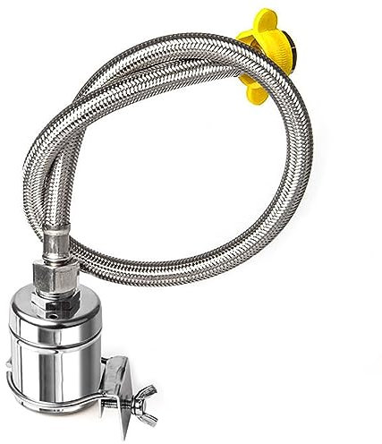 Kugelhahn-Set 304 Edelstahl-Schwimmerventil, 1/2 Zoll Schwimmerventil + 60 cm Geflochtener Schlauch + Befestigungsklemme, Automatisches Füll- Und Absperrventil Für Wassertank, Automatischer Füllstands