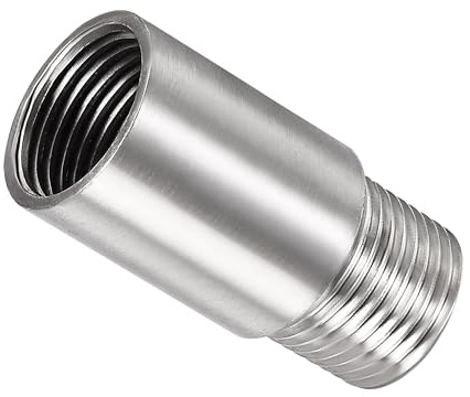 MACHSWON Bras d'extension de pommeau de douche, 50 mm, rallonge de pommeau de douche en acier inoxydable 304 1/2PT mâle vers filetage femelle 1/2PT
