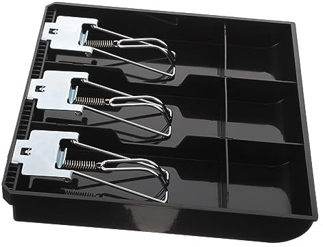 GETAJGHSD Geldschublade Mit Metallclip Tragbare Kassenschublade Kasseneinsatzfach Mit Mehreren Fächern Geldfach Und Münzfach Für Bargeldorganisation