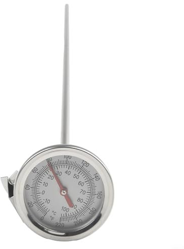 Entgoinggo Kompost-Bodenthermometer, 50 cm, lange Sonde, Edelstahl, Thermometer, Messsonde, Detektor, Kompost, Gartenwerkzeug