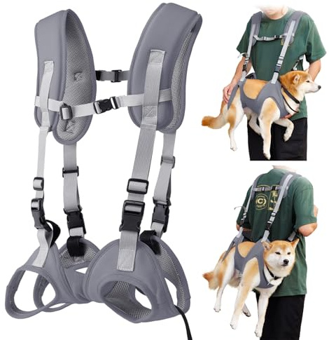 BT Bear Tragetuch für Hunde, tragbarer Outdoor-Rucksack, Grau, M