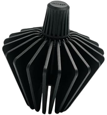 FytStycale Cono de Filtro de Café Portátil, ángulo Fácil de Limpiar, Ajustable 36 ° -60 °, Negro, Individual