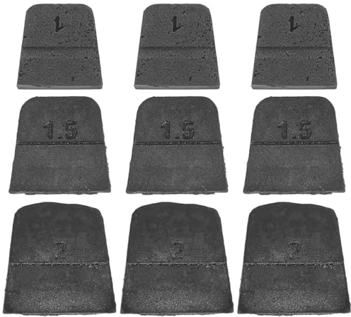 UPKOCH 9 Teiliges Eisenkeil Set FüR Axtstiel Hammerstiel Und Gartenhacke Metall Keile 2 5X2 5X0 8Cm Stabiler Ersatzkeil Zur Werkzeugfixierung Im Freien Silber