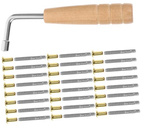 Kisangel Harfen Satz Drehzubehör für Lyraharfe und Metall Stimmwirbel Klassisches Design Zubehör für Lyra Harfen Geeignet Enthusiasten