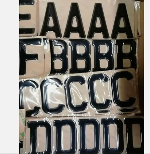 3D Gel Letters Domed Number Plate Letters (14)