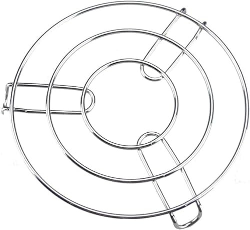 PRICE BEATER Hot Pan Pot Stands, Stainless Steel Round Trivet Holder, Heat Resistant Steamer Rack for Kitchen, Oven Safe Cooling & Baking Rack, Durable Table Ring for Hot Pots, (2 PCS)