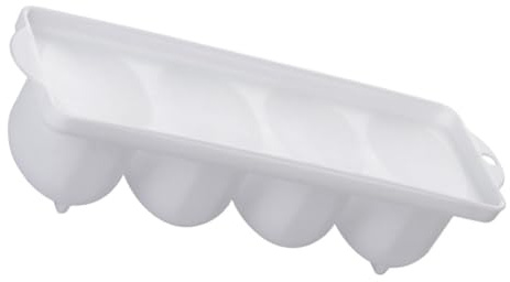 Kisangel Portauova Per Sottaceti in Plastica Bianca Chiusura Ermetica, Contenitore Per La Conservazione e Marinatura Delle Uova, Organizzatore Pratico Per Cucina e Frigorifero