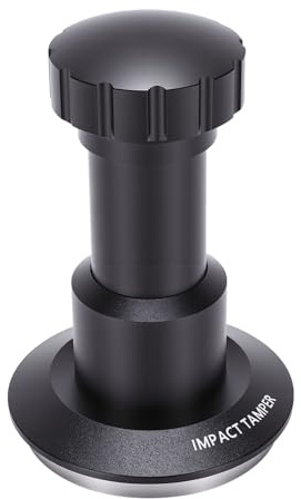 Luocute Kaffee-Tamper, 304 Edelstahl, Federbelastet, Kalibriertes -Tamper-Werkzeug mit 4-Feder-System und Einstellbarem Druck von 25–35 Lbs, für Cafe Home Barista (51MM)