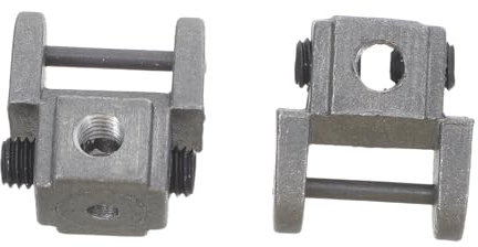 Veemoon Lot de 2 Pinces Métalliques pour Lame Supérieure de Scie à Chantourner, Porte-lame Robuste en Métal, Adaptateur sans Goupille Compatible Lames Spirales, Accessoire Outil