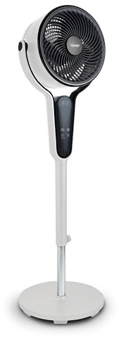 Innoliving Bimar INB-VP534 Ventilatore a Piantana Digitale con Telecomando, 12 Velocità, Oscillazione 3D, Display Digitale, Comandi Touch, Timer 12h, Design Slim, Diametro 26 cm, Altezza 110 cm, 50W