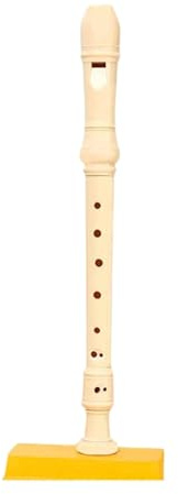 Blockflöjt Blockflöjt 8 Hål För Vuxna Nybörjare G Typ Instrument Med Hög Tonhöjd Tygpåse(White)