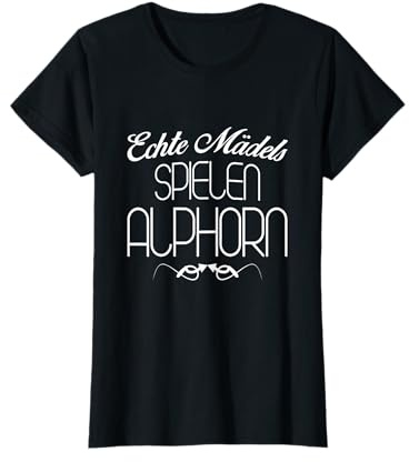 Süßes Musikinstrument Alphorn Horn Schweiz Österreich T-Shirt