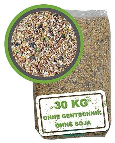 MeineHennen KÖRNER-VITAL EXZELLENT 30 kg - Premium Hühnerfutter, naturbelassene Körnermischung mit Hirse, Buchweizen & Sonnenblumenkernen für Rasse- & Zwerghühner