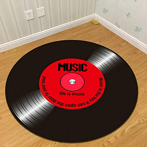 ZXHH Trommel Teppich Runde rutschfeste Trommel Teppiche Drum Rug Schlagzeugteppich Drum-Teppich Schallschutzmatte Trommelteppich Für Bass Drum Snare elektronische Trommel Stoßdämpfer verdickt