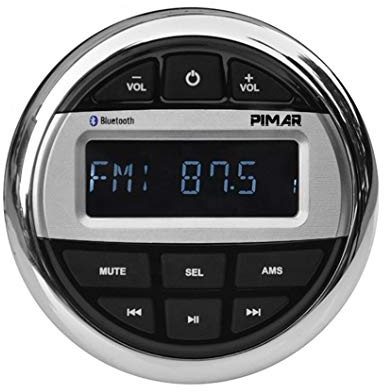 PIMAR stereo audio marine bluetooth usb impermeabile barca nautica accessori gommone custodia inclusa