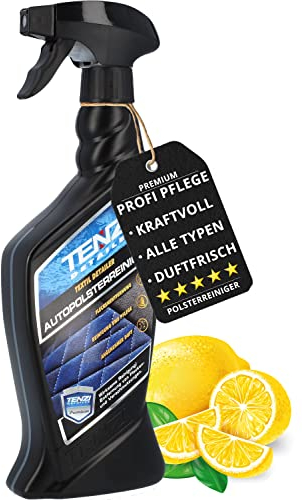 TENZI Premium Polsterreiniger (600ml) für Auto & Motorrad - Auto Polster Reiniger Innenraum, angenehmer Duft, entfernt Flecken & Schmutz in 60 Sekunden - Polsterpflege für Sitze Teppich Autopolster