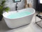 Supply24 since 2004 Whirlpool Badewanne Orlando (168x80 cm) – freistehend für 2 Personen – 8 Massagedüsen & LED Beleuchtung – mit Armatur in Weiß – Indoor Hot Tub Spa – Wellness für Zuhause