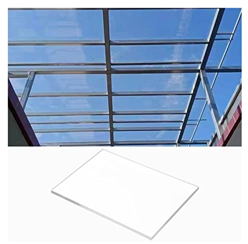 Acrylglas Platten Acrylplatten Veranda Leichtgewicht Acrylglasplatte, Innen Außen Dünne Kunststoffplatten/Paneele, - Glas-Alternativ- Für Gewächshaus Innenhof Dach ( Color : 1x2m/3.3x6.6ft , Size : 1.