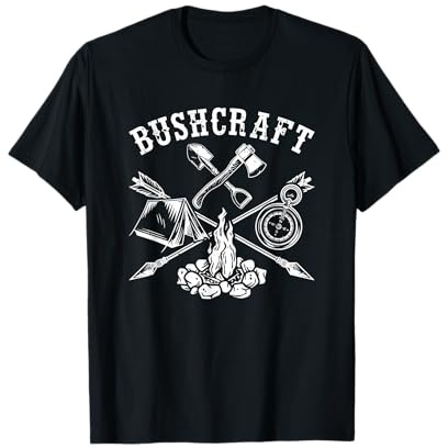 Bushcraft Cross Axes Camping Bushcrafting Hiking Bushcraft T-Shirt