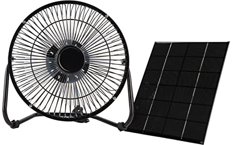 Leapiture Solarpanel-Ventilator, Solarpanel-Set, USB-Ventilator, Mini-Solarpanel-Ventilator, Solar-Ventilator, Solar-Schreibtischventilator, Outdoor-Solar-Zubehör Für Outdoor-Reisen