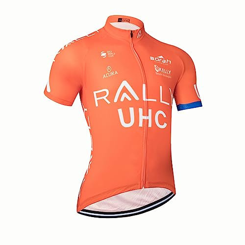 louizumify Professionelle Herren-Reitbekleidung mit kurzen Ärmeln, elastisches und atmungsaktives Material, Sonnenschutz, 3 Taschen