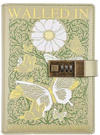 LinYesh PU Leder Tagebuch mit schloss, B6 Vintage Notizblock Tagebuch Zahlenschloss, Secret Tagebuch Notizbuch, Tagebuch Buch für Männer, Frauen, Mädchen, Junge