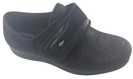 Podoline Scarpe Comfort Modello Fauria, Elasticizzate, Adatte Anche alla Riabilitazione o a Chi soffre di Problemi alle Dita o Piedi gonfi (36)